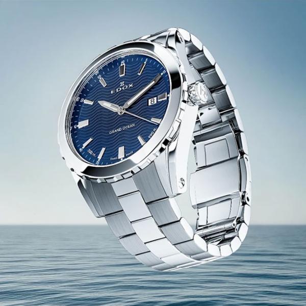 Ceas de mână pentru bărbați Edox 53102-3M-BUIN Cuarț / 42 mm photo 3