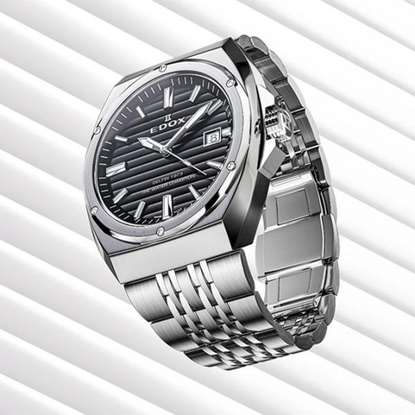 Ceas de mână pentru bărbați Edox 53032-3M-NIN Cuarț / 41 mm photo 4