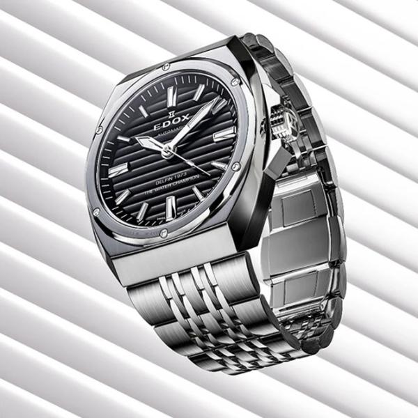 Ceas de mână pentru bărbați Edox 80142-3M-NIN Mecanic / 41 mm photo 4