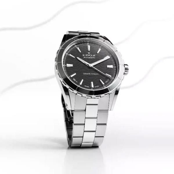 Ceas de mână pentru bărbați Edox 80140-3M-NIN Mecanic / 40 mm photo 5