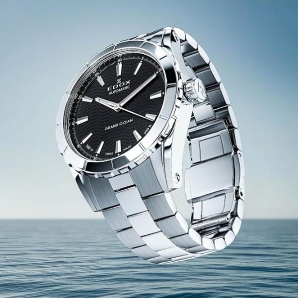 Ceas de mână pentru bărbați Edox 80140-3M-NIN Mecanic / 40 mm photo 6