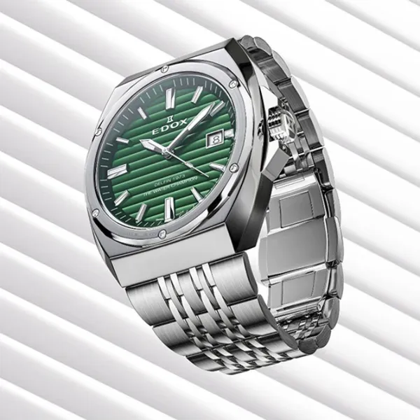 Ceas de mână pentru bărbați Edox 53032-3M-VIN Cuarț / 41 mm photo 3