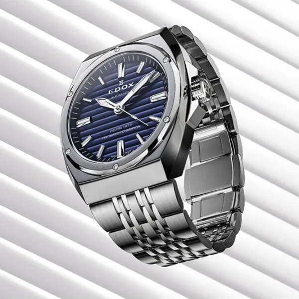 Ceas de mână pentru bărbați Edox 80142-3M-BUIN Mecanic / 41 mm photo 2