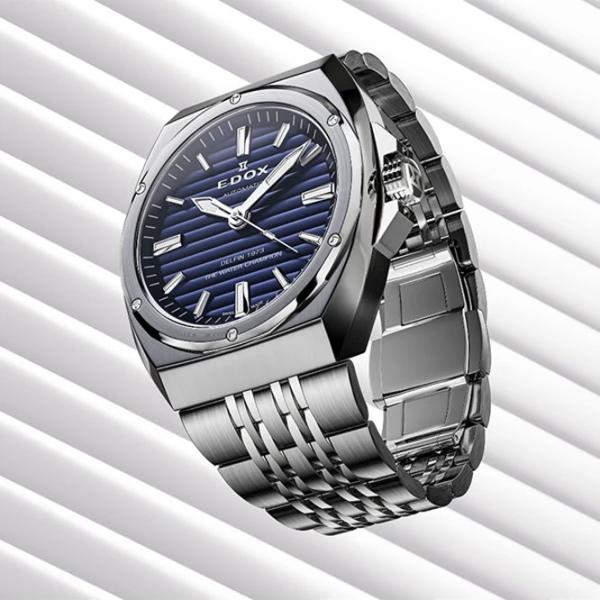 Ceas de mână pentru bărbați Edox 80142-3M-BUIN Mecanic / 41 mm photo 2