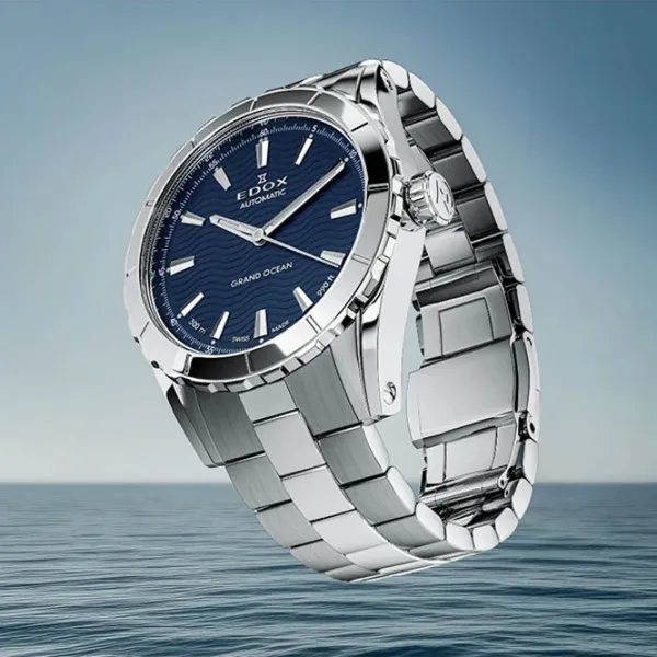 Ceas de mână pentru bărbați Edox 80140-3M-BUIN Mecanic / 40 mm photo 2