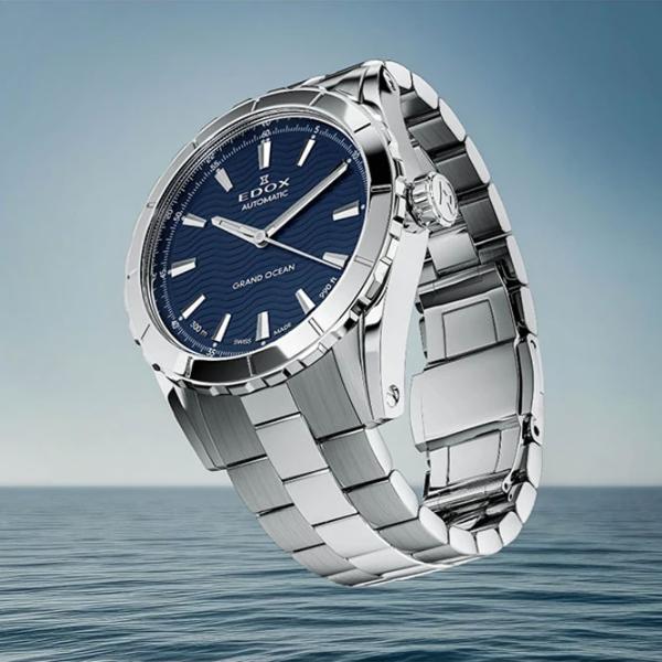 Ceas de mână pentru bărbați Edox 80140-3M-BUIN Mecanic / 40 mm photo 2