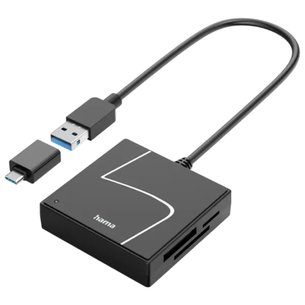 Cititor de carduri Hama 200148  USB 3.0 / Black photo 1