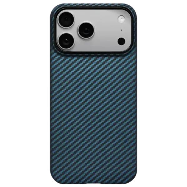 Чехол для смартфона Apple iPhone 17 Pro Max Pitaka / MagSafe Back / ТПУ / Синий Черный photo 1
