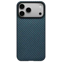 Чехол для смартфона Apple iPhone 17 Pro Max Pitaka / MagSafe Back / ТПУ / Синий Черный