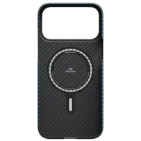 Husă pentru smartphone Apple iPhone 17 Pro Max Pitaka / MagSafe Back / TPU / Blue Black photo 3