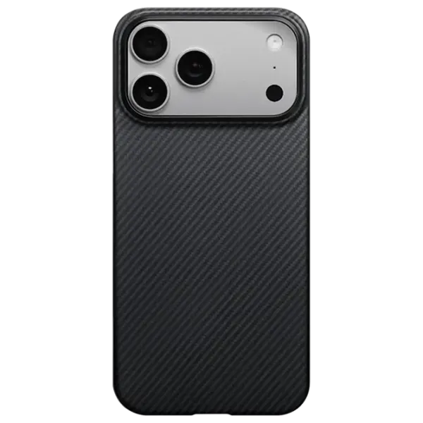 Чехол для смартфона Apple iPhone 17 Pro Max Pitaka / MagSafe Back / ТПУ / Серый Черный photo 1