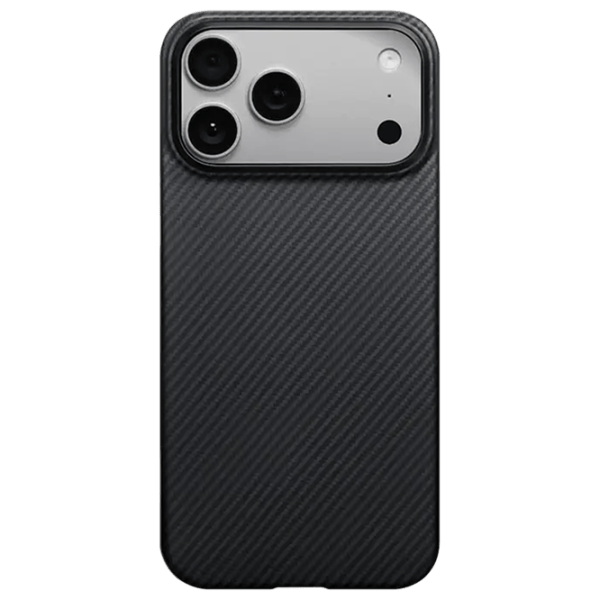 Чехол для смартфона Apple iPhone 17 Pro Max Pitaka / MagSafe Back / ТПУ / Серый Черный photo 1