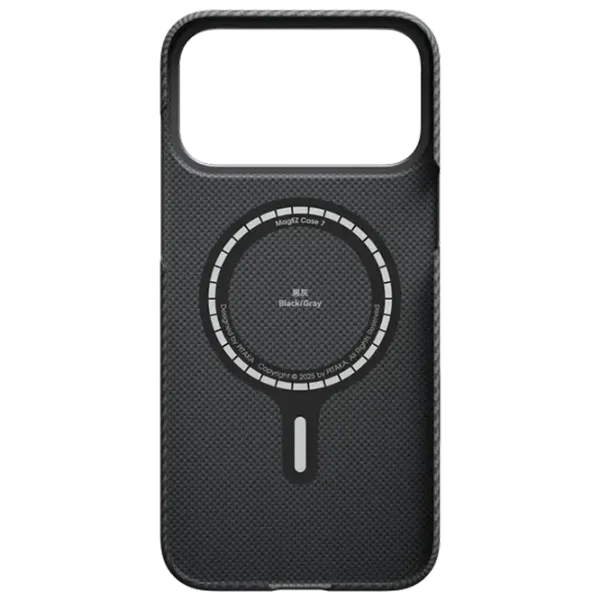 Чехол для смартфона Apple iPhone 17 Pro Max Pitaka / MagSafe Back / ТПУ / Серый Черный photo 2