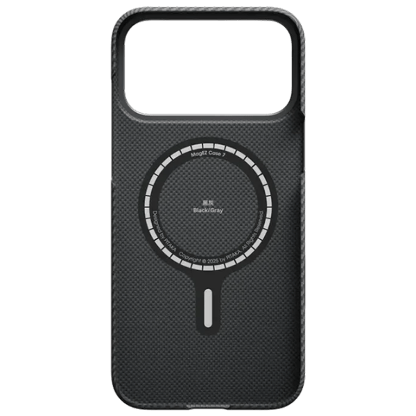 Чехол для смартфона Apple iPhone 17 Pro Max Pitaka / MagSafe Back / ТПУ / Серый Черный photo 2
