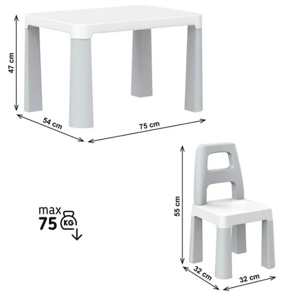 Măsuță pentru copii Technok 0150 White / unisex photo 2