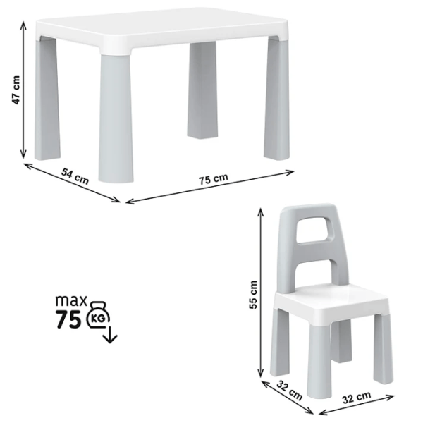 Măsuță pentru copii Technok 0150 White / unisex photo 2