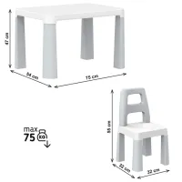 Măsuță pentru copii Technok 0150 White / unisex photo 2