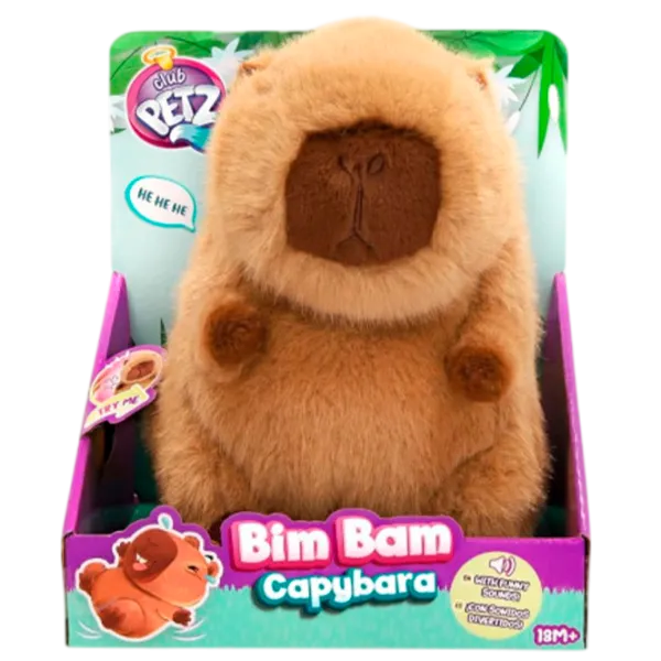Интерактивная игрушка Club Petz Bim Bam Capybara 929425 1.5+ / Бежевый photo 1