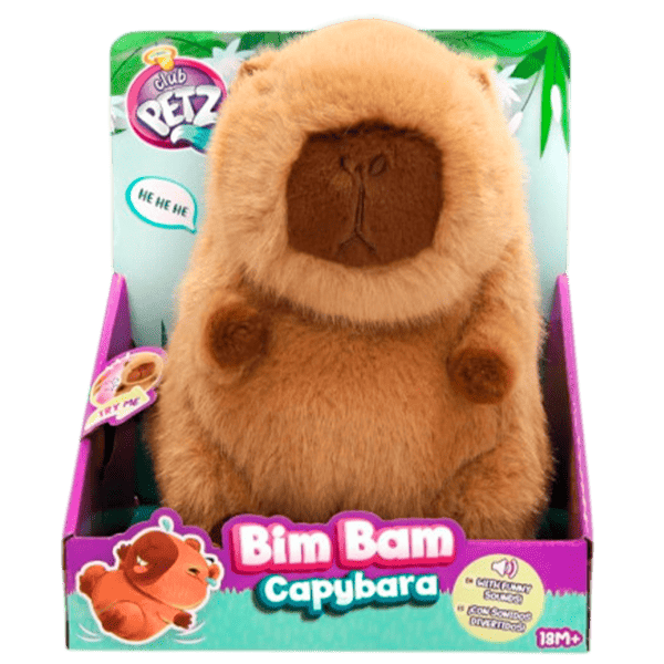 Интерактивная игрушка Club Petz Bim Bam Capybara 929425 1.5+ / Бежевый photo 1