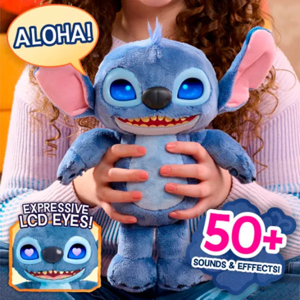 Интерактивная игрушка Stitch Disney Many Moods Of Stitch Plush  3+ / Синий photo 5