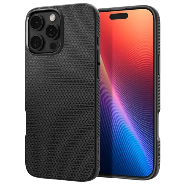Husă pentru smartphone Apple iPhone 16 Pro Max Spigen / Back / TPU / Black Black Matt photo 1