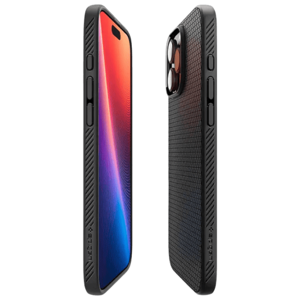 Husă pentru smartphone Apple iPhone 16 Pro Max Spigen / Back / TPU / Black Black Matt photo 2