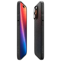 Husă pentru smartphone Apple iPhone 16 Pro Max Spigen / Back / TPU / Black Black Matt photo 2