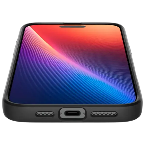 Husă pentru smartphone Apple iPhone 16 Pro Max Spigen / Back / TPU / Black Black Matt photo 3