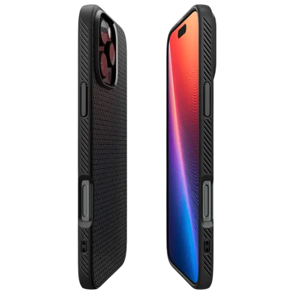 Husă pentru smartphone Apple iPhone 16 Pro Max Spigen / Back / TPU / Black Black Matt photo 6