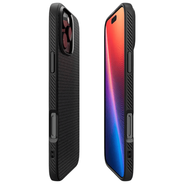 Husă pentru smartphone Apple iPhone 16 Pro Max Spigen / Back / TPU / Black Black Matt photo 6
