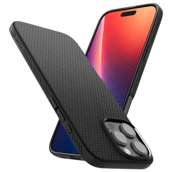 Husă pentru smartphone Apple iPhone 16 Pro Max Spigen / Back / TPU / Black Black Matt photo 7
