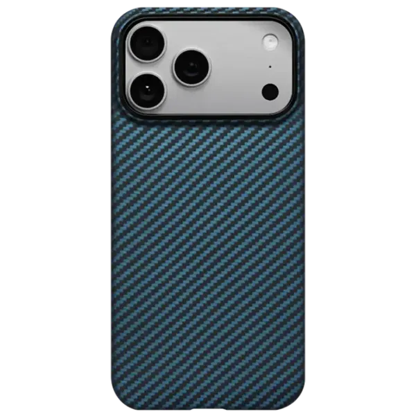Husă pentru smartphone Apple iPhone 17 Pro Pitaka / MagSafe Back / TPU / Blue Black photo 1