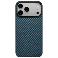 Husă pentru smartphone Apple iPhone 17 Pro Pitaka / MagSafe Back / TPU / Blue Black
