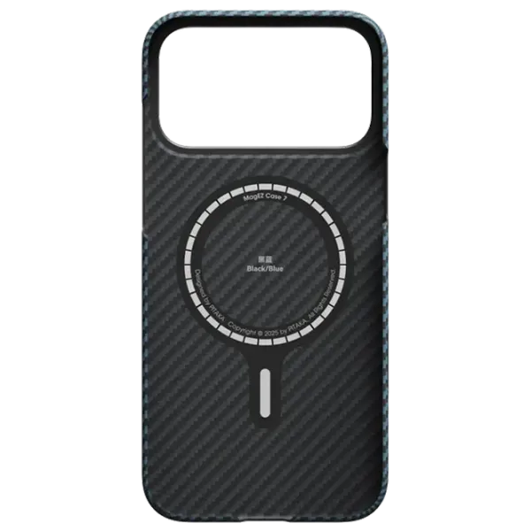 Husă pentru smartphone Apple iPhone 17 Pro Pitaka / MagSafe Back / TPU / Blue Black photo 2
