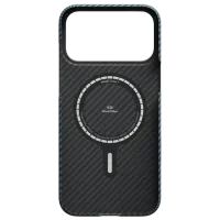 Husă pentru smartphone Apple iPhone 17 Pro Pitaka / MagSafe Back / TPU / Blue Black photo 2