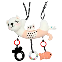 Игрушка для колясок и кроваток Bocioland Kitty BL237  0+ / Белый