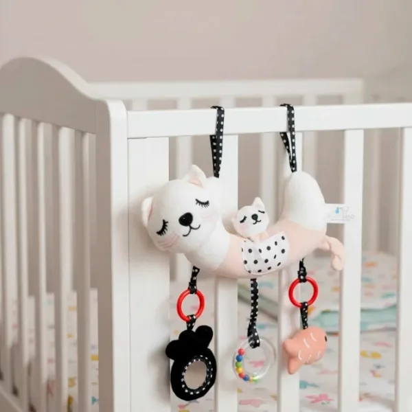 Игрушка для колясок и кроваток Bocioland Kitty BL237  0+ / Белый photo 2