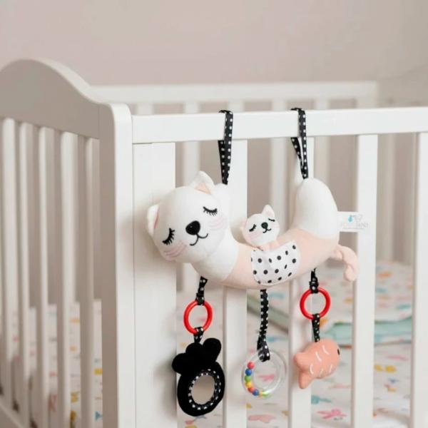 Игрушка для колясок и кроваток Bocioland Kitty BL237  0+ / Белый photo 2