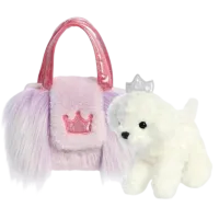 Мягкая игрушка Aurora Fancy Pals Dog 210517D 3+ / Purple Белый