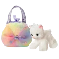 Мягкая игрушка Aurora Fancy Pals Kitty 220904C 3+ / Разноцветный Белый