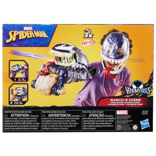 Бластер Nerf Spider-Man-Venom G0730 5+ / пуля / Синий photo 4