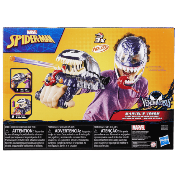Бластер Nerf Spider-Man-Venom G0730 5+ / пуля / Синий photo 4