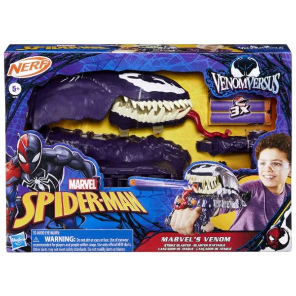 Бластер Nerf Spider-Man-Venom G0730 5+ / пуля / Синий photo 5