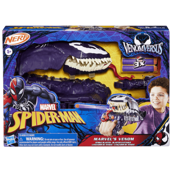 Бластер Nerf Spider-Man-Venom G0730 5+ / пуля / Синий photo 5