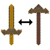 Меч Mattel Click and Switch Sword and Pickaxe JKC15 6+ / / Коричневый