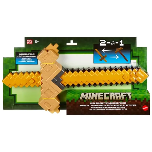Меч Mattel Click and Switch Sword and Pickaxe JKC15 6+ / / Коричневый photo 5