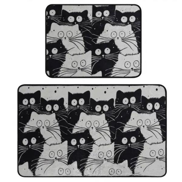 Набор ковриков для ванной Trendy White Cats Полиэстер / Белый photo 5