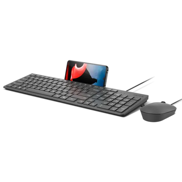 Клавиатура и Мышь Lenovo 310 Проводная / Серый photo 5