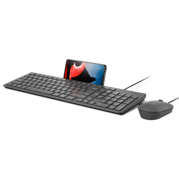Клавиатура и Мышь Lenovo 310 Проводная / Серый photo 5