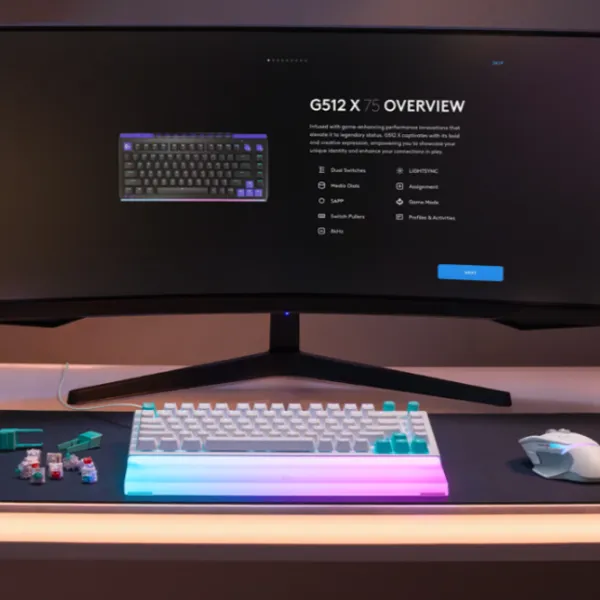 Tastatură Logitech G512 X 75 Cu fir / White photo 8